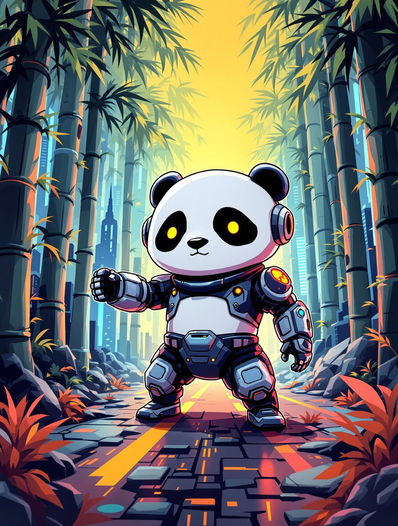 赛博熊猫 - Cyber Panda - 农民影视动漫生产线